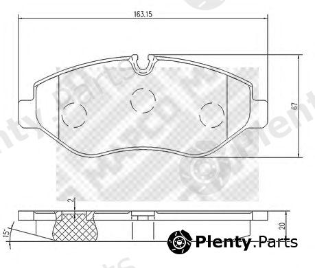  MAPCO part 6796 Brake Pad Set, disc brake