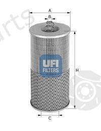  UFI part 2550500 Oil Filter