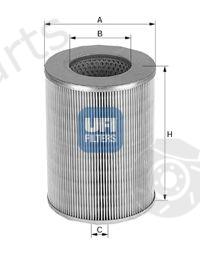  UFI part 2738600 Air Filter