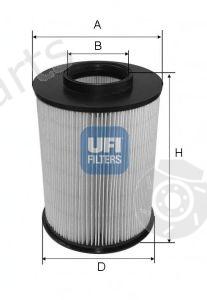  UFI part 2767500 Air Filter
