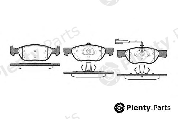  REMSA part 0587.21 (058721) Brake Pad Set, disc brake