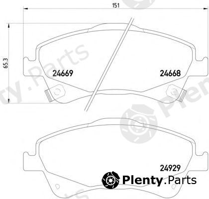  PAGID part T1905 Brake Pad Set, disc brake