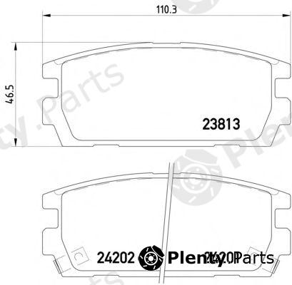  PAGID part T1498 Brake Pad Set, disc brake