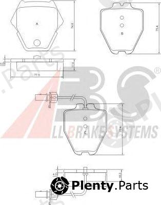  A.B.S. part 37448 Brake Pad Set, disc brake