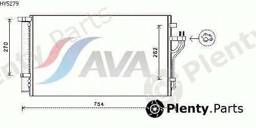  AVA QUALITY COOLING part HY5279 Condenser, air conditioning