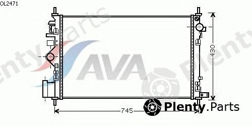  AVA QUALITY COOLING part OL2471 Radiator, engine cooling