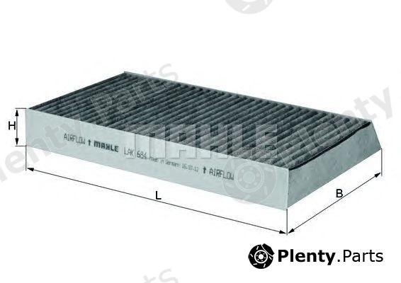  MAHLE ORIGINAL part LAK684 Filter, interior air