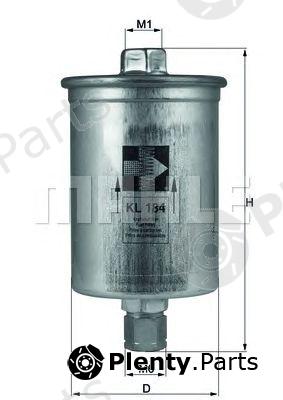  MAHLE ORIGINAL part KL184 Fuel filter