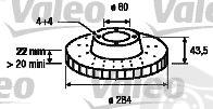  VALEO part 197045 Brake Disc