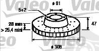  VALEO part 186717 Brake Disc
