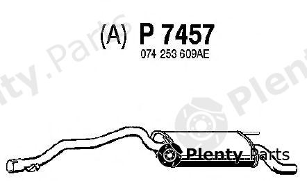  FENNO part P7457 End Silencer