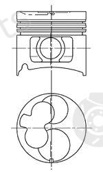  KOLBENSCHMIDT part 94861600 Piston