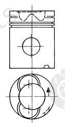  KOLBENSCHMIDT part 90759600 Piston