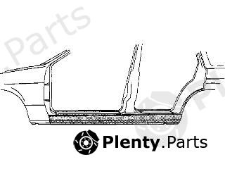  VAN WEZEL part 7610103 Foot Board, door sill