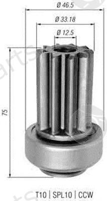  MAGNETI MARELLI part 940113020342 Pinion, starter