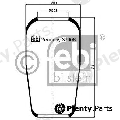  FEBI BILSTEIN part 39906 Boot, air suspension