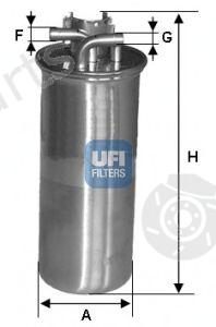  UFI part 2400100 Fuel filter
