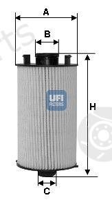  UFI part 2505100 Oil Filter