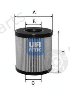  UFI part 2506000 Oil Filter