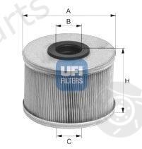 UFI part 2668600 Fuel filter