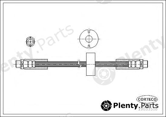 CORTECO part 19033516 Brake Hose