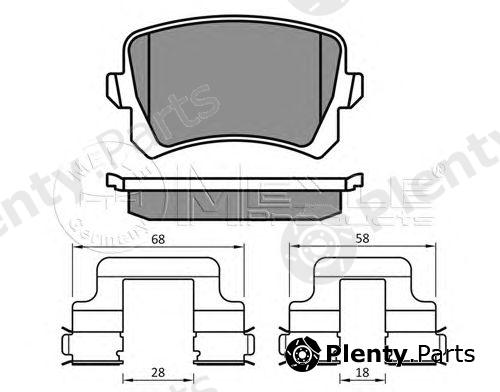  MEYLE part 0252448317 Brake Pad Set, disc brake