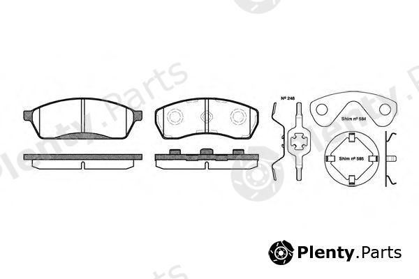  ROADHOUSE part 248800 Brake Pad Set, disc brake