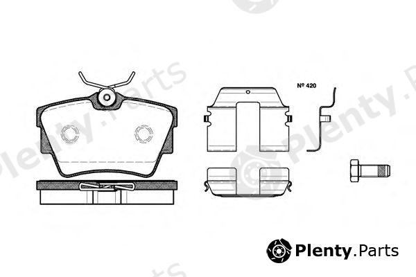 ROADHOUSE part 259120 Brake Pad Set, disc brake