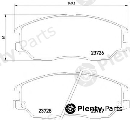  PAGID part T1400 Brake Pad Set, disc brake