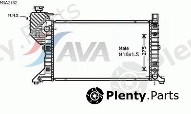  AVA QUALITY COOLING part MSA2182 Radiator, engine cooling