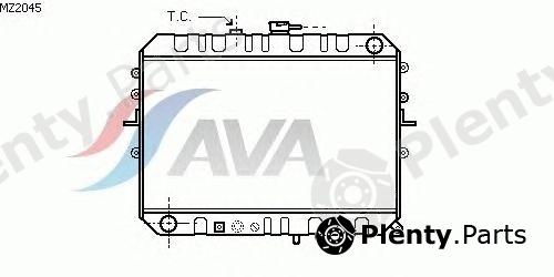  AVA QUALITY COOLING part MZ2045 Radiator, engine cooling