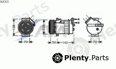  AVA QUALITY COOLING part OLK313 Compressor, air conditioning