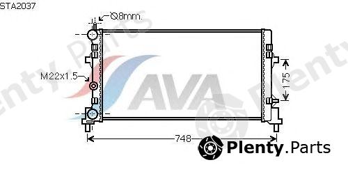  AVA QUALITY COOLING part STA2037 Radiator, engine cooling