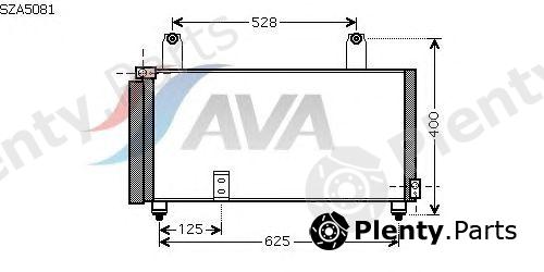  AVA QUALITY COOLING part SZA5081 Condenser, air conditioning