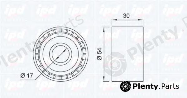  IPD part 15-0169 (150169) Deflection/Guide Pulley, v-ribbed belt