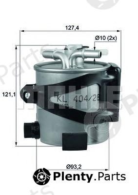  MAHLE ORIGINAL part KLH44/25 (KLH4425) Fuel filter