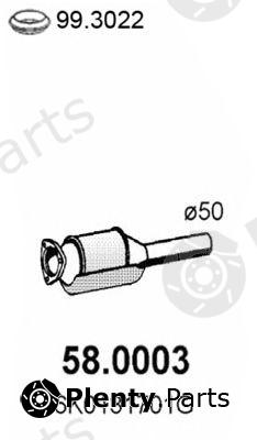 ASSO part 58.0003 (580003) Catalytic Converter