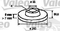  VALEO part 186796 Brake Disc