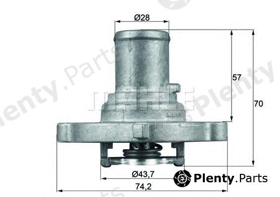 BEHR THERMOT-TRONIK part TI12287D Thermostat, coolant