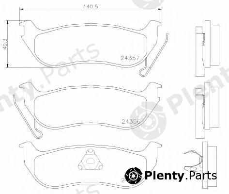  BREMBO part P37009 Brake Pad Set, disc brake