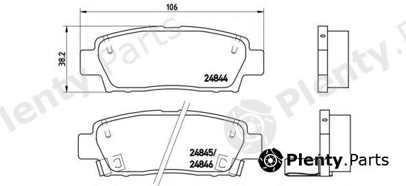  BREMBO part P83111 Brake Pad Set, disc brake