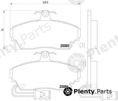  MINTEX part MDB1345 Brake Pad Set, disc brake