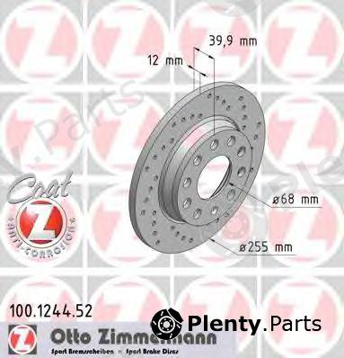  ZIMMERMANN part 100124452 Brake Disc