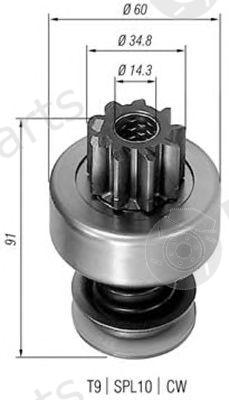  MAGNETI MARELLI part 940113020083 Pinion, starter