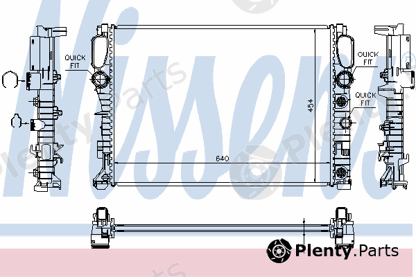  NISSENS part 62793 Radiator, engine cooling