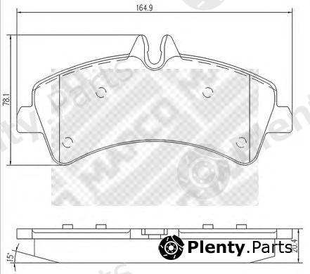  MAPCO part 6799 Brake Pad Set, disc brake