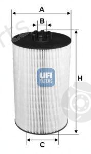  UFI part 2504600 Oil Filter