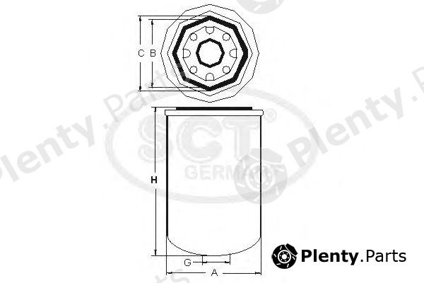  SCT Germany part STB8202 Air Dryer Cartridge, compressed-air system