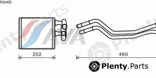  AVA QUALITY COOLING part FD6455 Heat Exchanger, interior heating