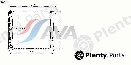  AVA QUALITY COOLING part HY2282 Radiator, engine cooling